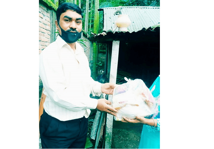 মানবতার কল্যাণ ফাউন্ডেশন গাইবান্ধা জেলা শাখার ঈদ সামগ্রী বিতরণ