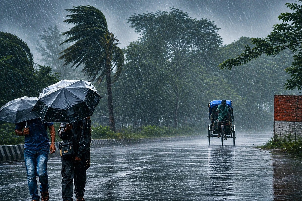 ঢাকায় বজ্রসহ বৃষ্টির সম্ভাবনা, ৯ অঞ্চলে ঝড়ের সতর্কতা