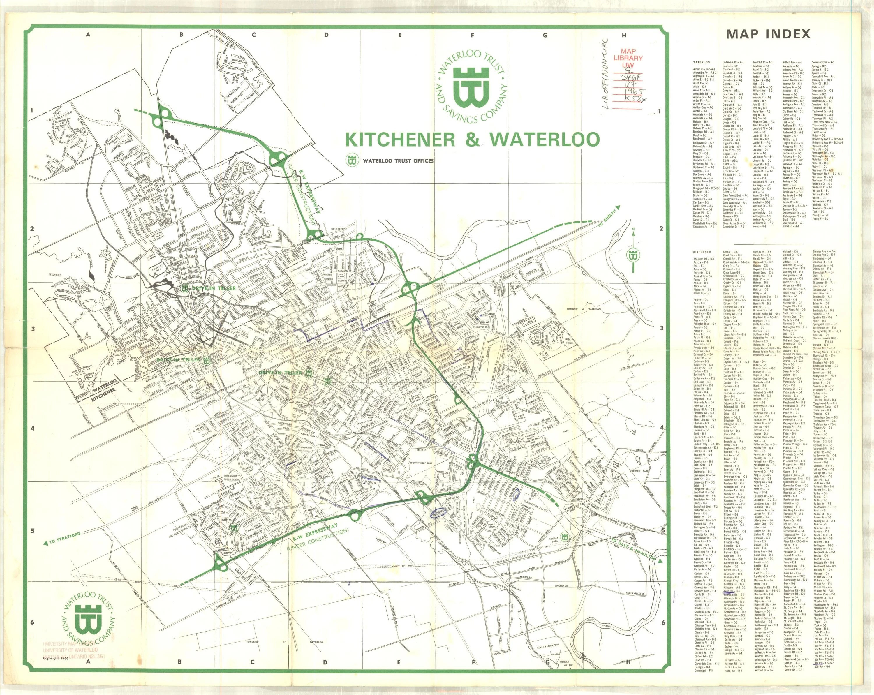 Maps Of The Local Area 1881 1994 Geospatial Centre University 1965 A 