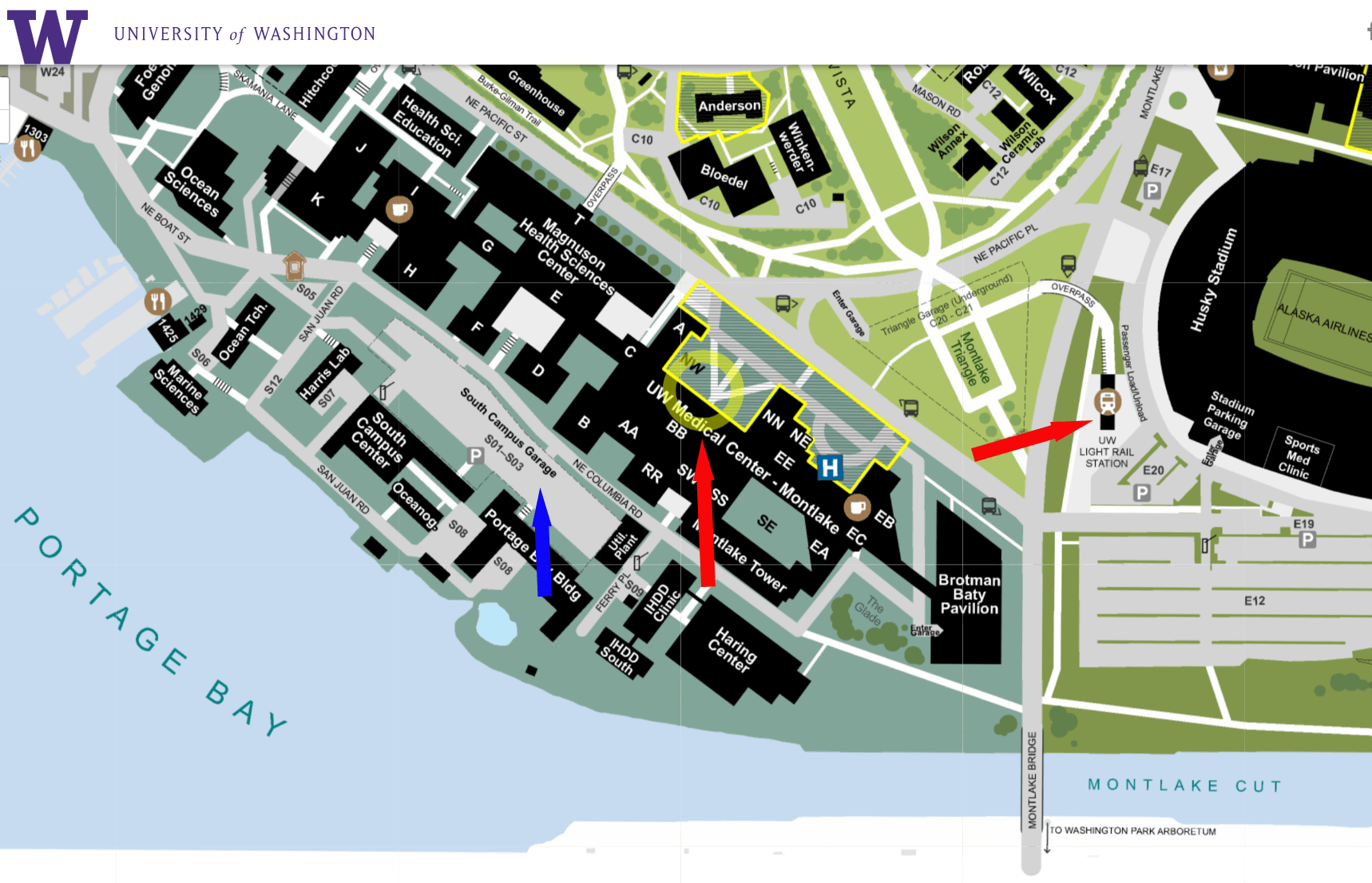 Uw Seattle Campus Map United States Mapuws Campus Map Map 0 