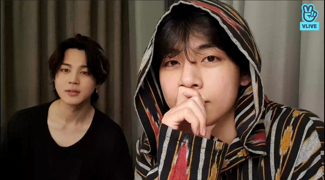 Er ist unter dem künstlernamen v . V Live Taehyung Excited After Meeting Army Is Here