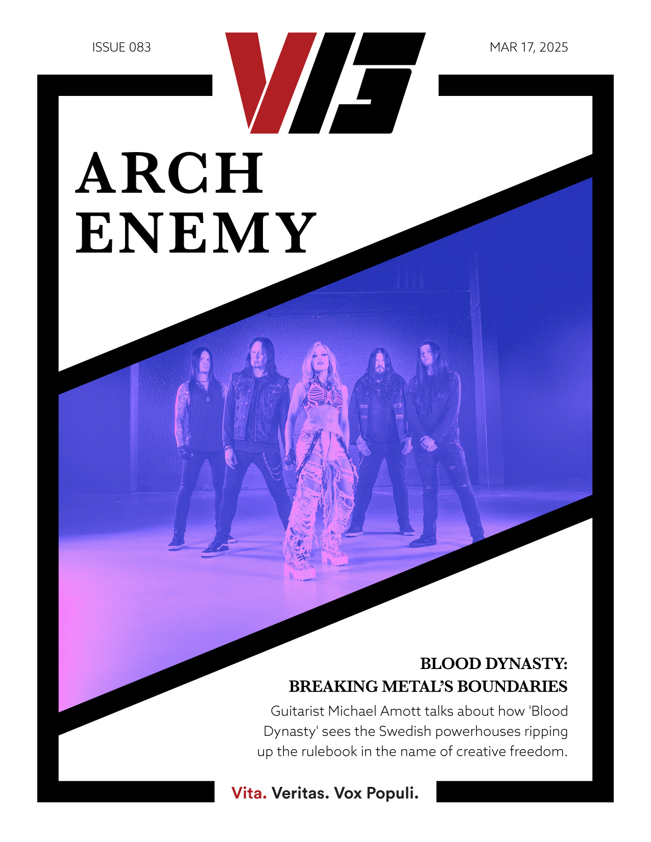 Cover Story: Arch Enemy Discuss New Album 'Blood Dynasty' - V13.net