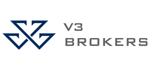 Logo azul y gris V3 Brokers