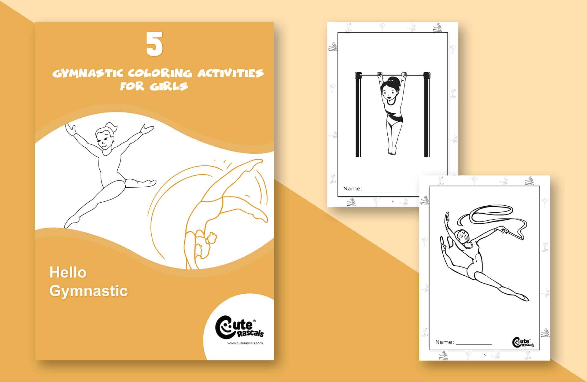 gymnastic coloring pages for girls 5 fabulous coloring sheets
