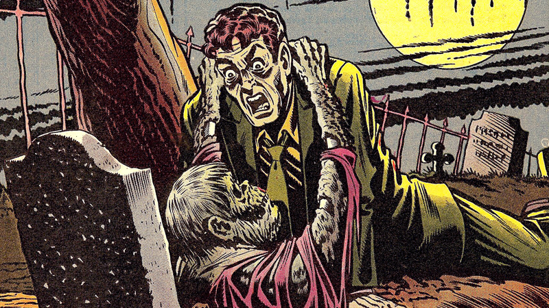 al feldstein's cover of ec comics' tales from the crypt #22