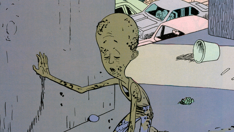 chester brown's ed the happy clown from the cover of yummy fur