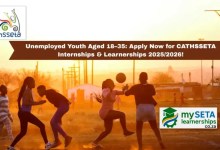 Unemployed Youth Aged 18–35: Apply Now for CATHSSETA Internships & Learnerships 2025/2026