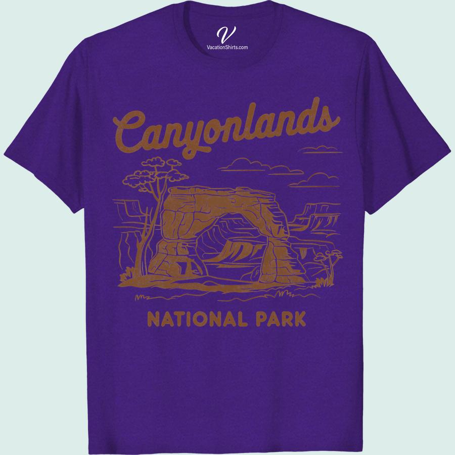 Vintage Canyonlands Adventure Tee: Stylish Exploration Wear