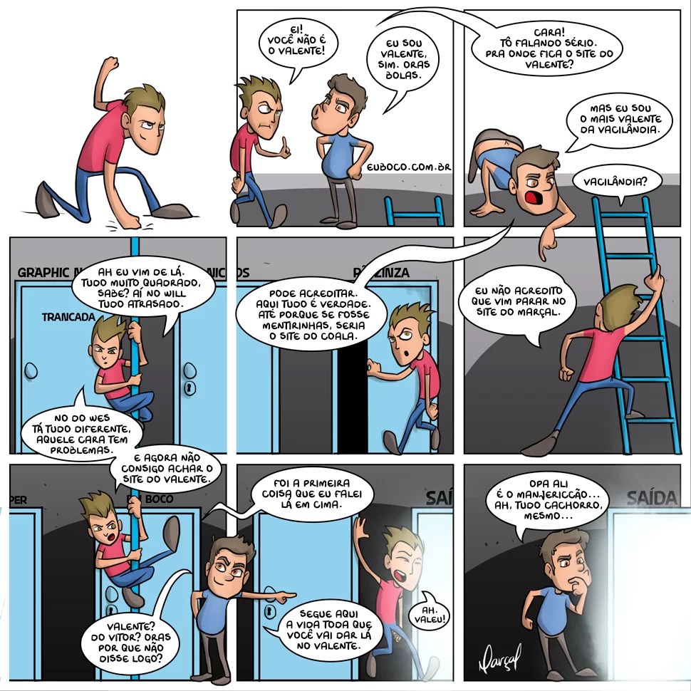 Bocó e o andarilho das Webcomics