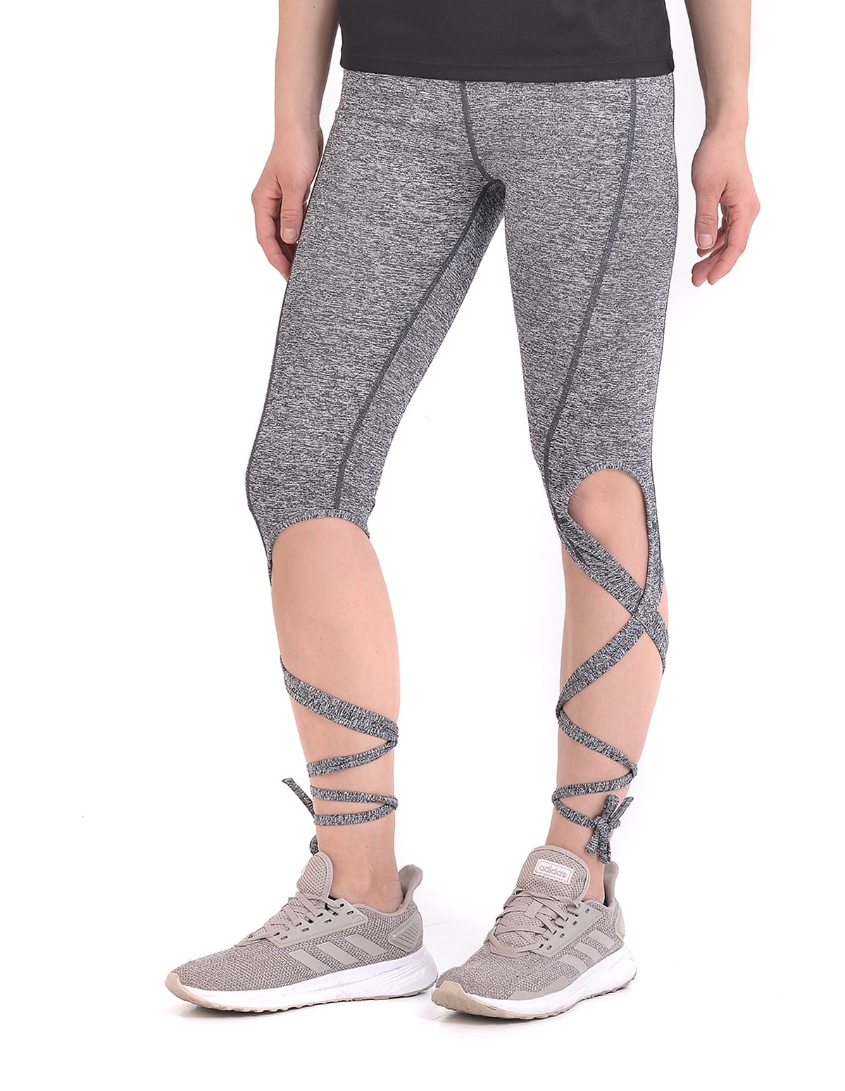  Γυναικείο κολάν yoga σε γκρι χρώμα 2025