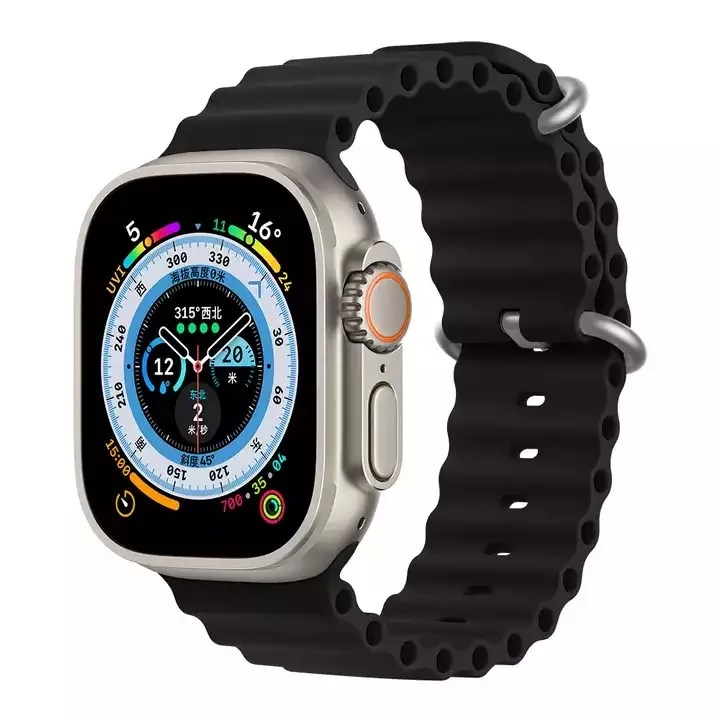 Каишка за Apple Watch – Gross Ribbed Blacked – 42/44/45/49ММ VADO STRAP SHOP vadostrap.com