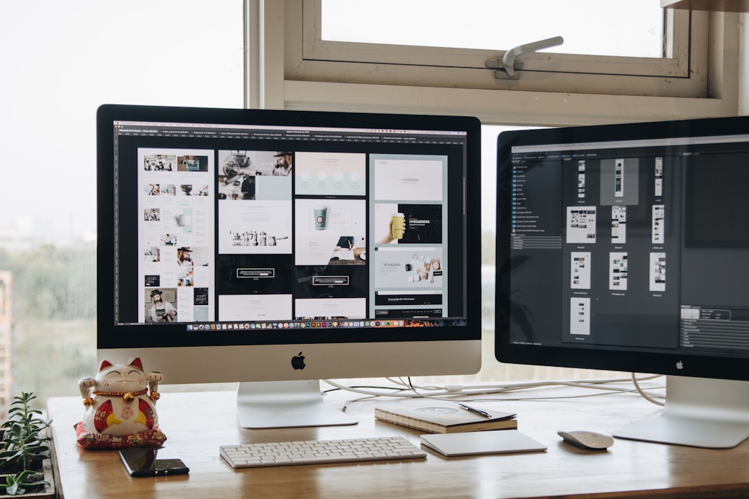 Web design workspace with a desktop website preview