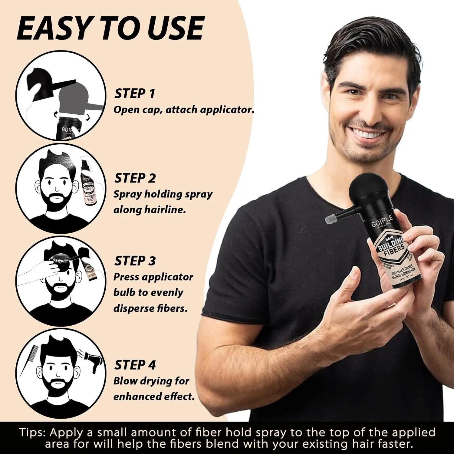 Goiple 4-in-1 Hair Fiber Styling Set