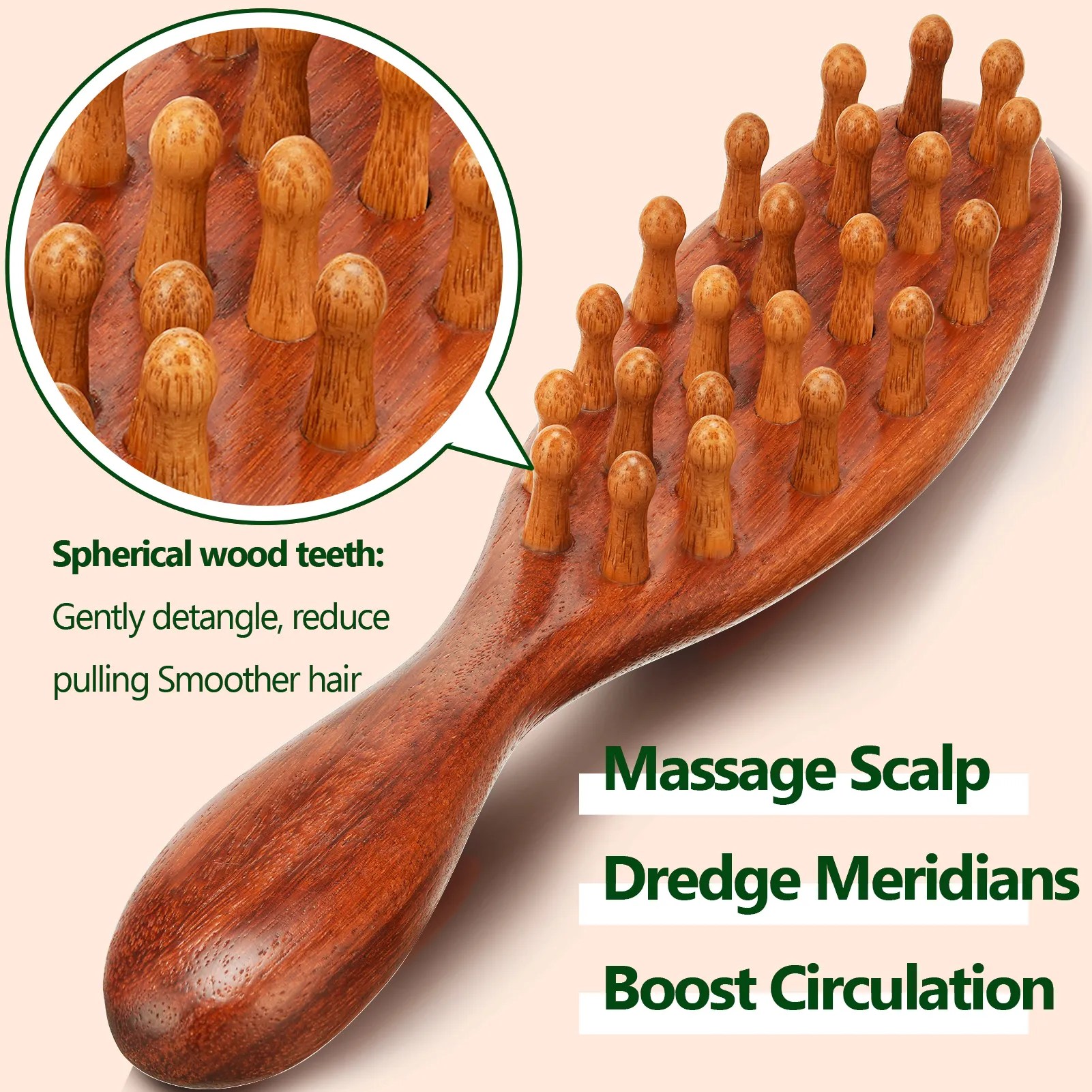 Loc Brush for Dreads, Comfortable Massage Comb
