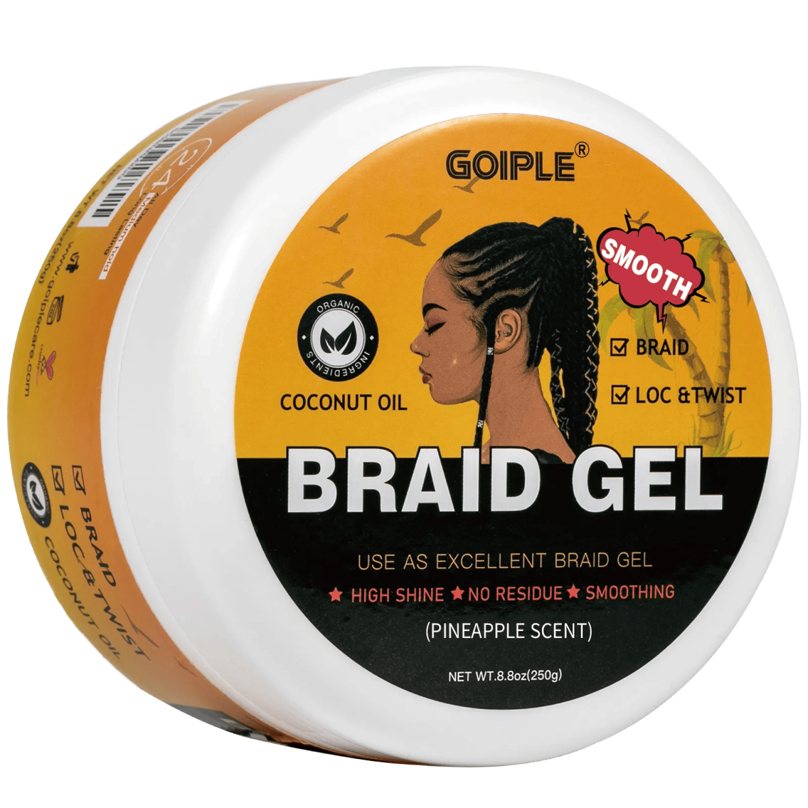 Pineapple Strong Hold Braiding Gel 8.8OZ