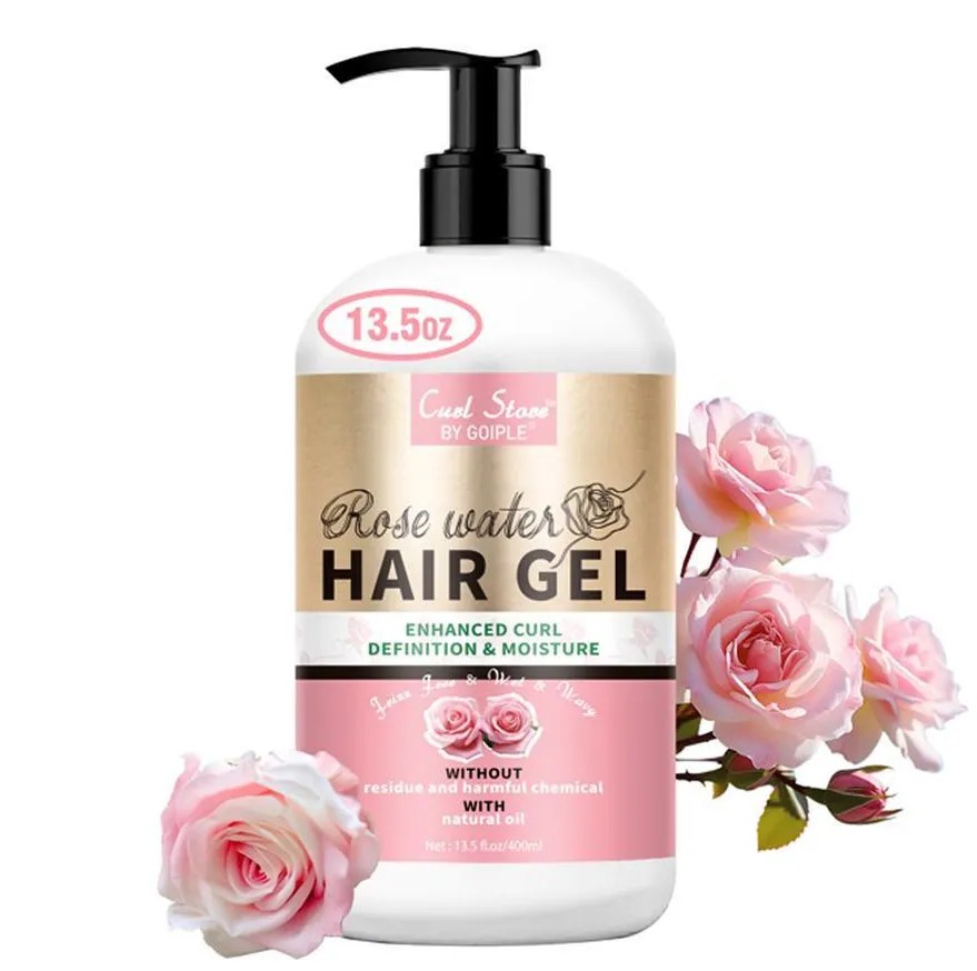 Rose Extract Moisturizing Curly and Wavy Hair Gel