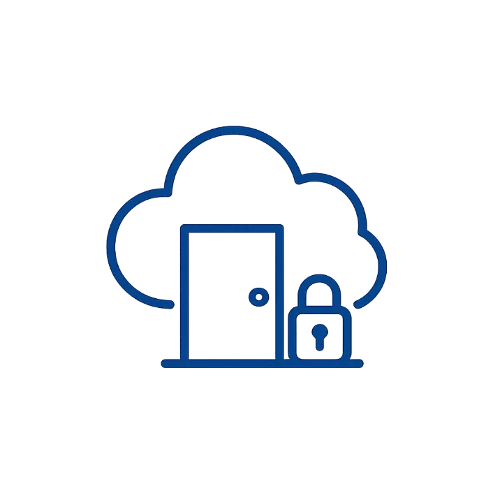 Cloud access control icon