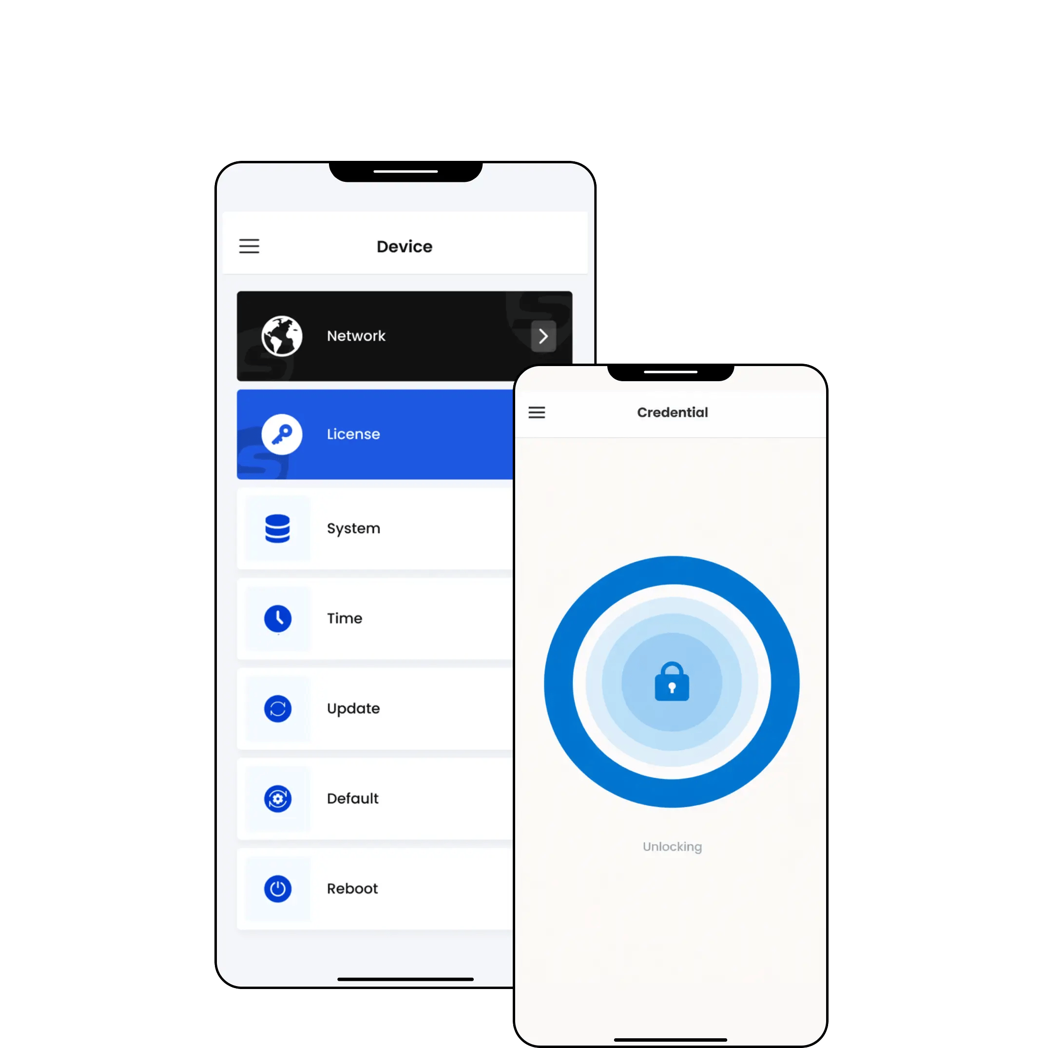 Valid Access Mobile Management via smartphones.