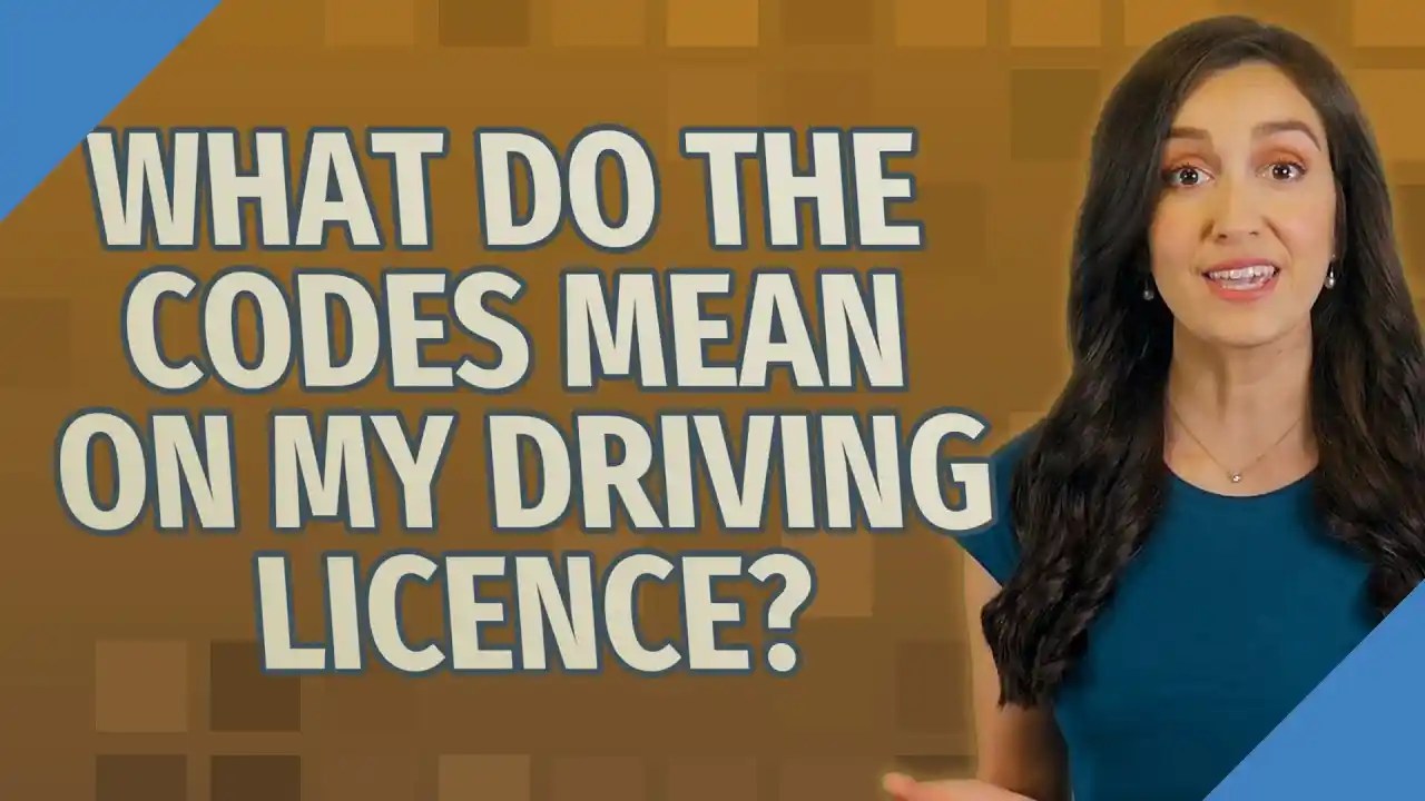 driving licence codes
