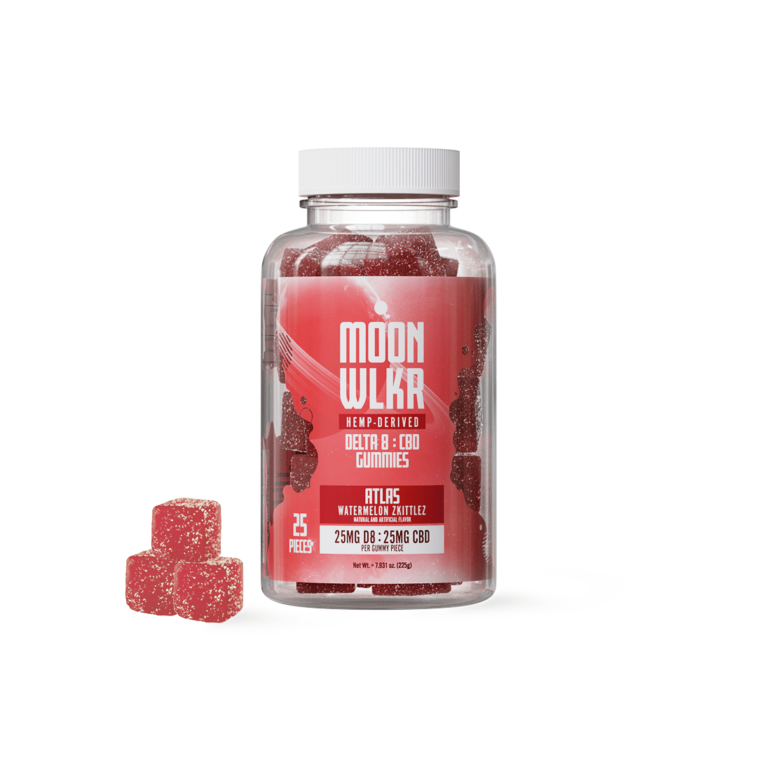 *NEW* MOON WLKR Delta 8 + CBD Gummies - Watermelon Zkittles