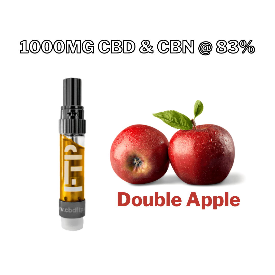 *NEW* 1 Gram 83% DOUBLE APPLE CBD & CBN Uncut Wax Cartridge (xN) (Sweet Wax)