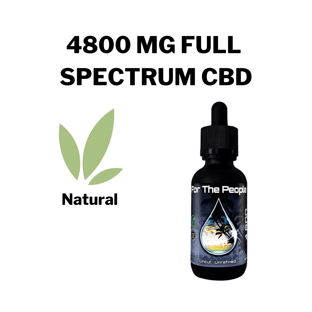 *NEW* 4800MG NATURAL Full Spectrum CBD Dark Tinctures by CBD For The People