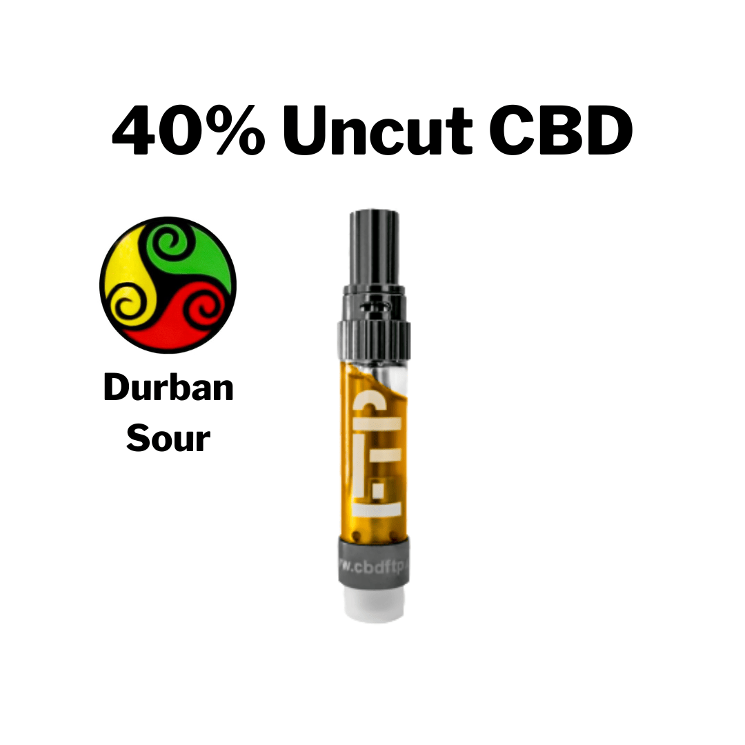 *NEW* 1 Gram 40% DURBAN SOUR Uncut CBD Wax Cartridge (xN) by CBD For The People