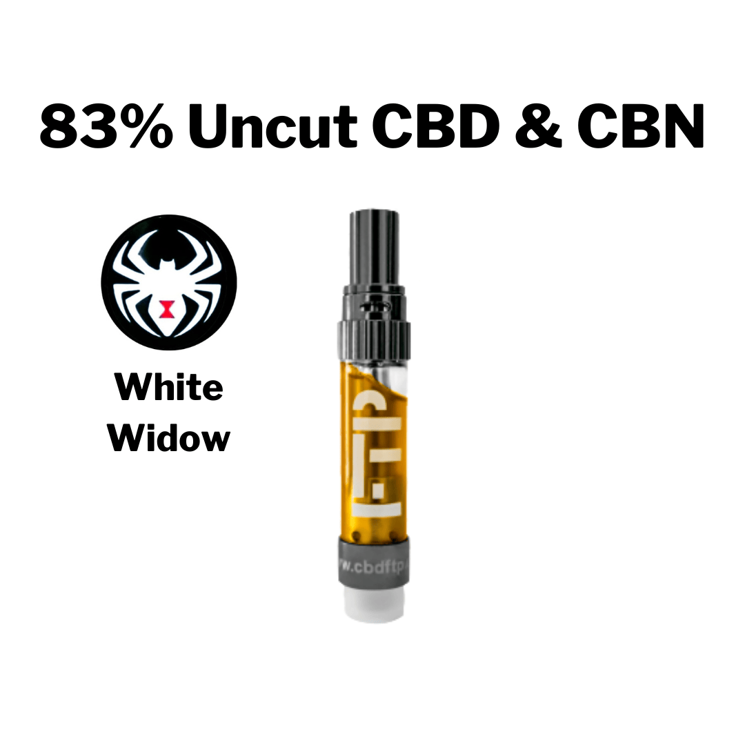 *NEW* 1 Gram 83% WHITE WIDOW CBD & CBN Uncut Wax Cartridge (xN) by CBD For The People