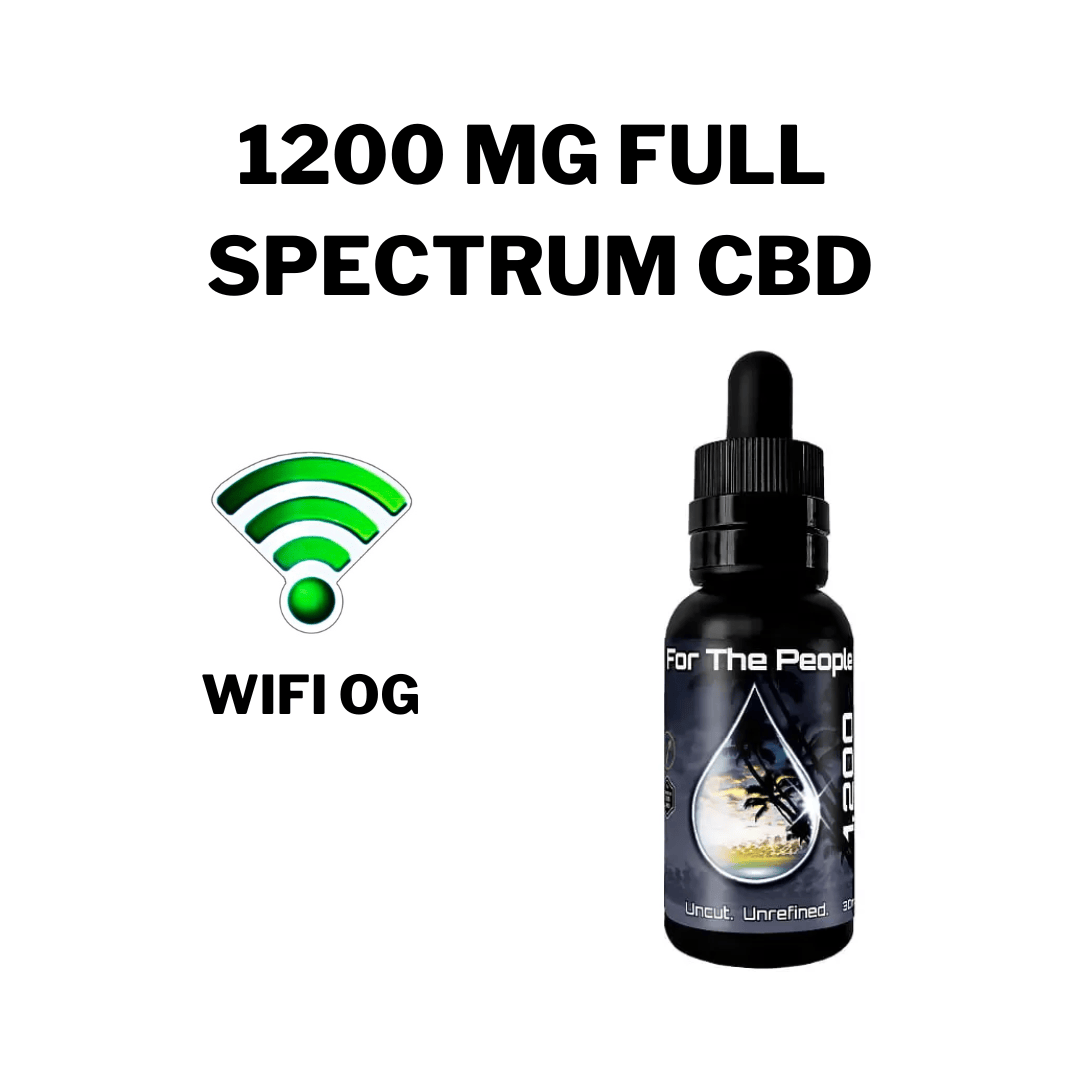 *NEW* 1200MG WIFI OG Full Spectrum CBD Dark Tinctures by CBD For The People