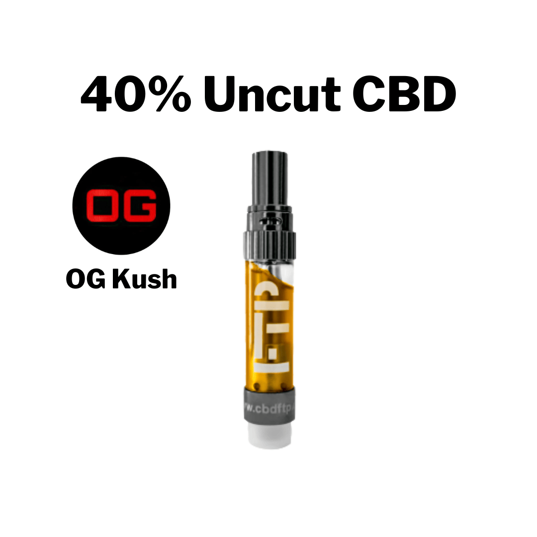 *NEW* 1 Gram 40% OG KUSH Uncut CBD Wax Cartridge (xN) by CBD For The People