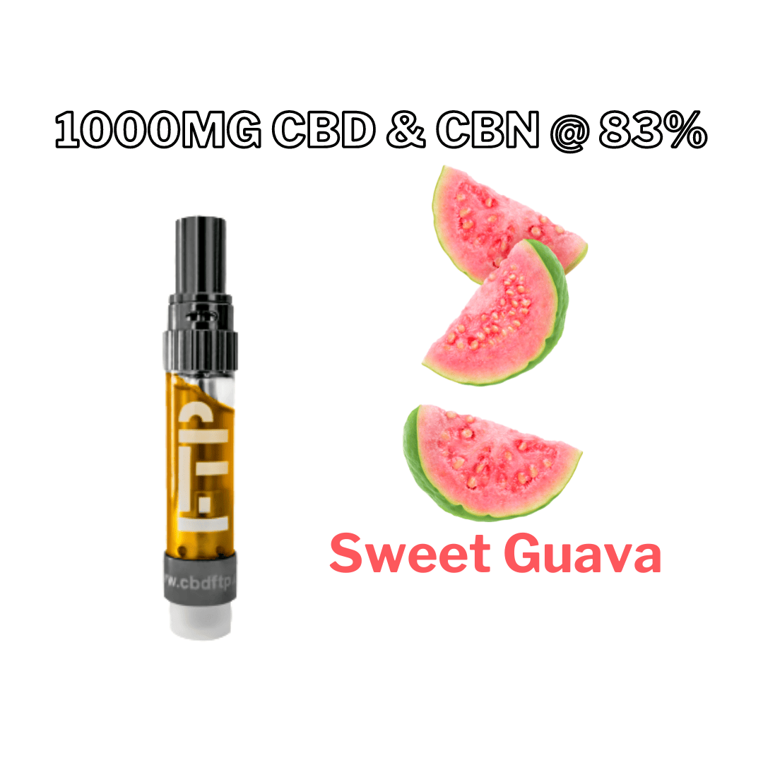 *NEW* 1 Gram 83% SWEET GUAVA CBD & CBN Uncut Wax Cartridge (xN) (Sweet Wax)