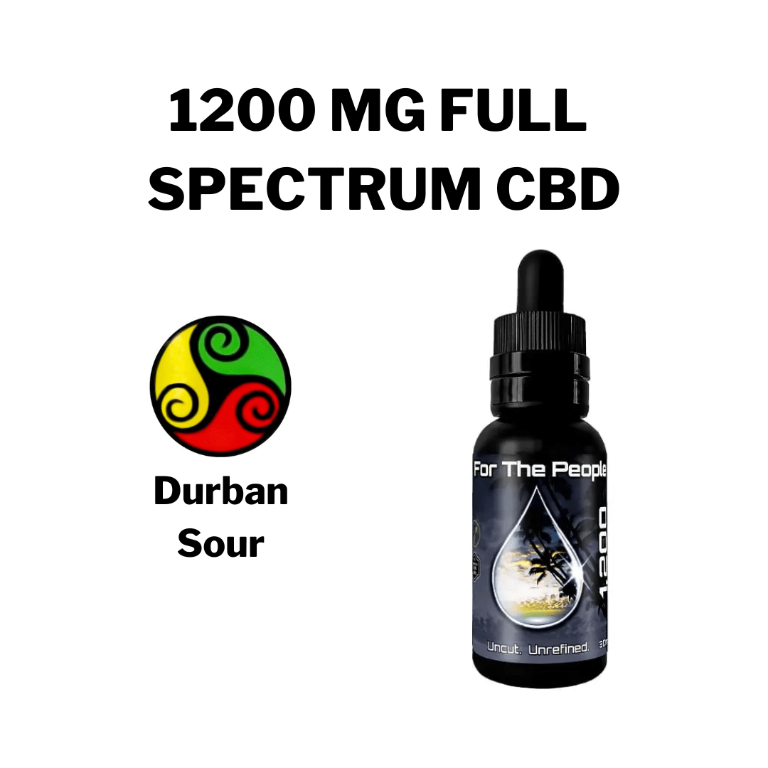 *NEW* 1200MG DURBAN SOUR Full Spectrum CBD Dark Tinctures by CBD For The People