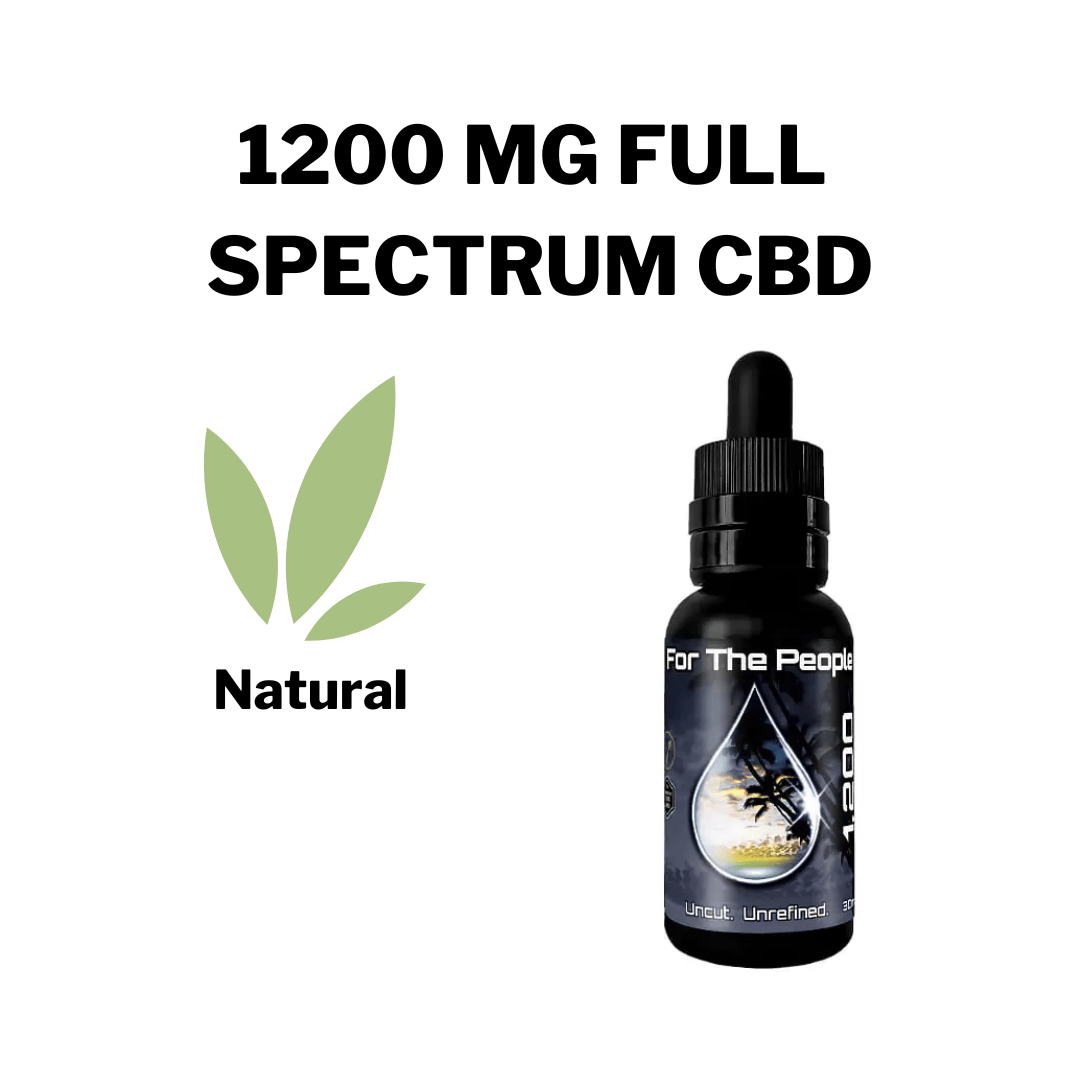 *NEW* 1200MG PEPPERMINT Full Spectrum CBD Dark Tinctures by CBD For The People