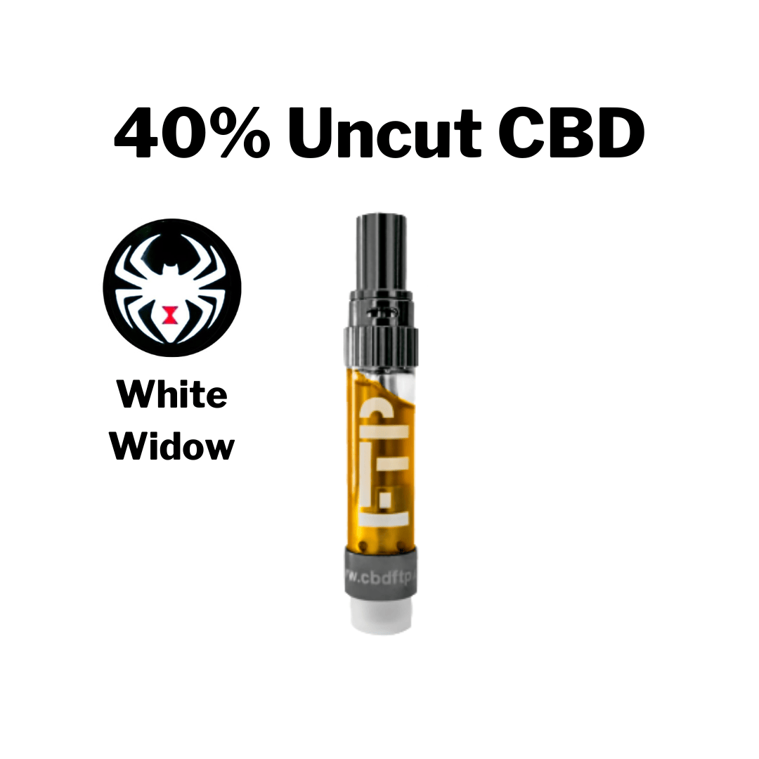 *NEW* 1 Gram 40% WHITE WIDOW Uncut CBD Wax Cartridge (xN) by CBD For The People