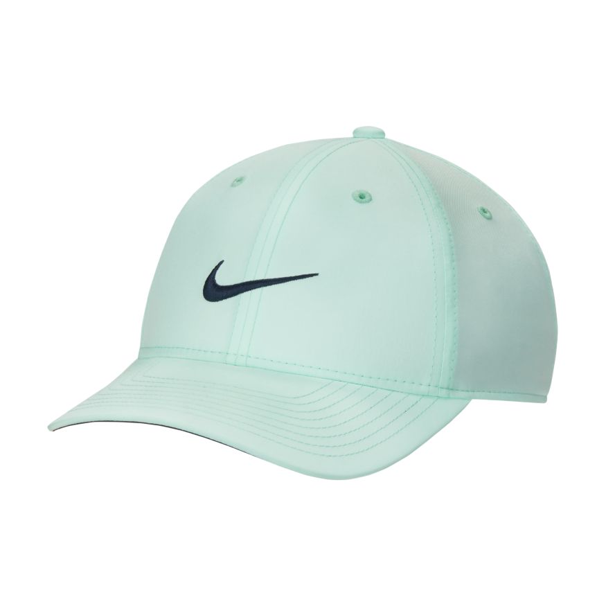 Light blue baseball cap with logo.