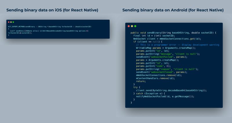 Implementing Websockets Plugin For Nativescript Using React Native - Premium Ocean Pattern - Retina