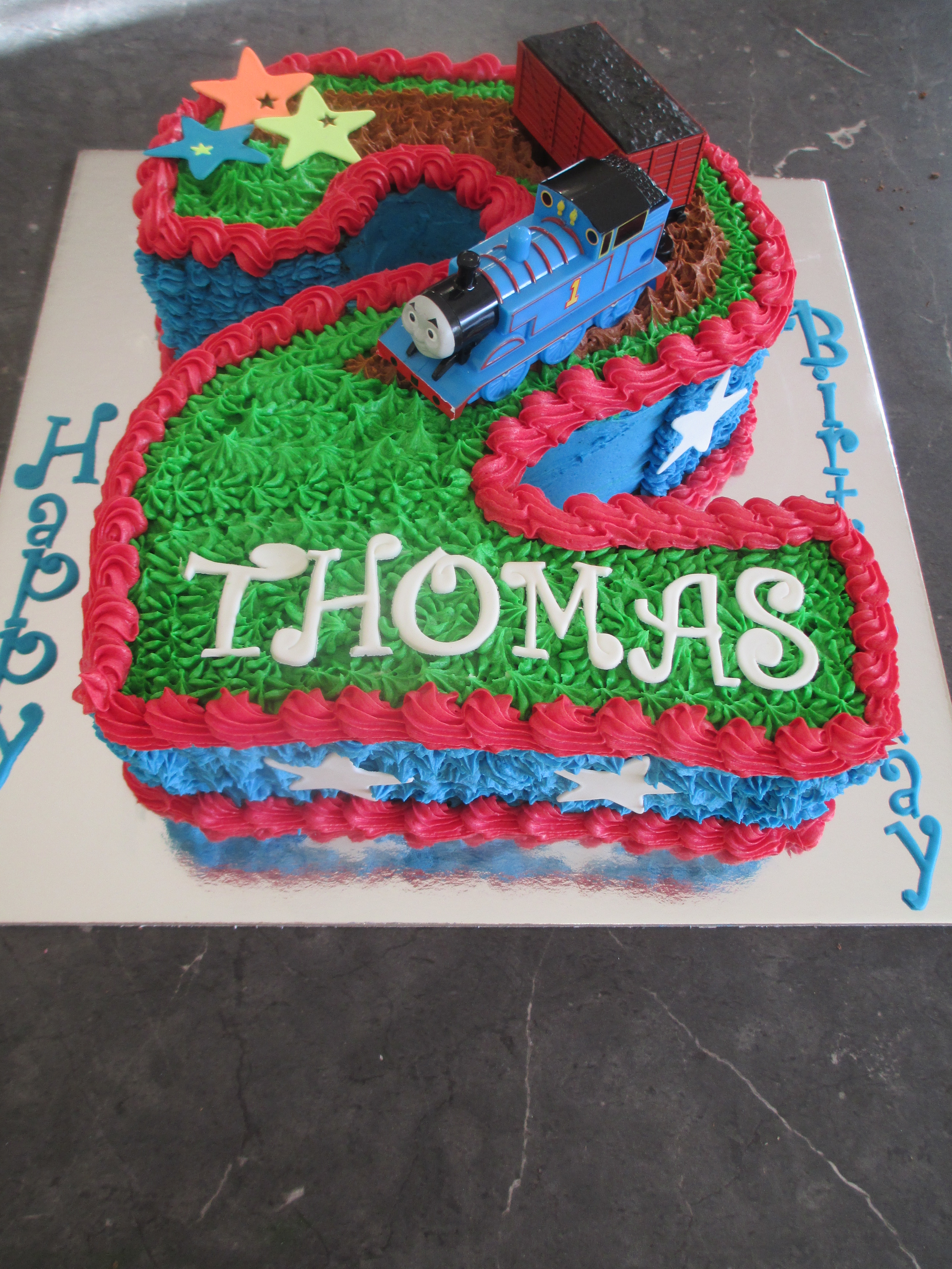 Thomas the tank engine cake