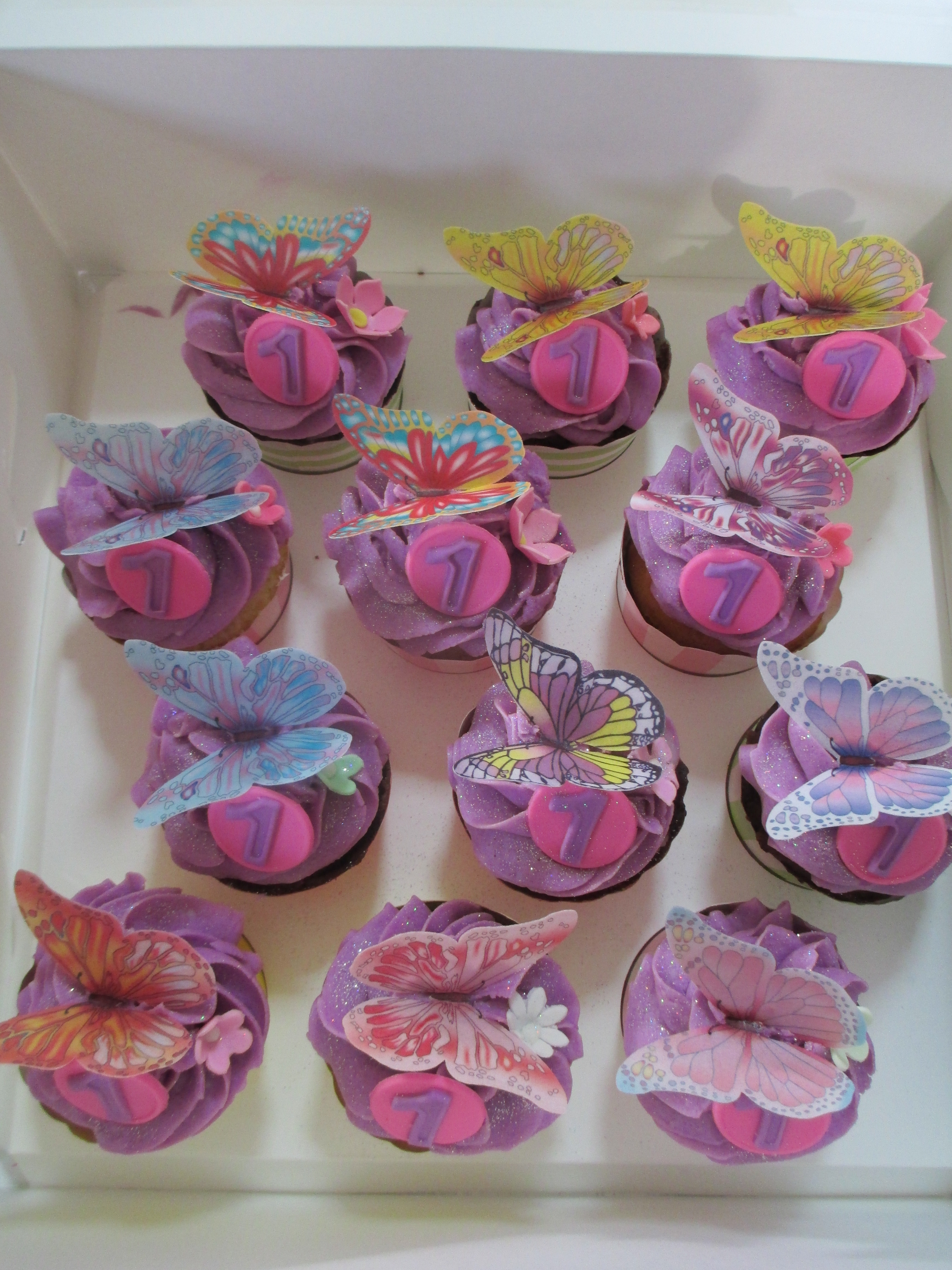 edible butterfly cupcakes