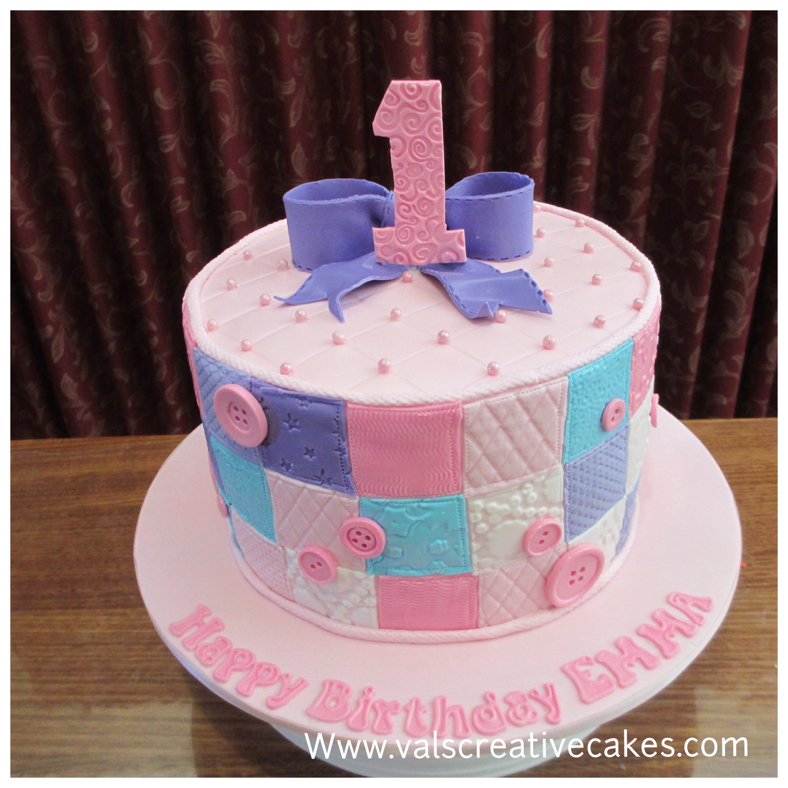 patchwork themed 1st birthday