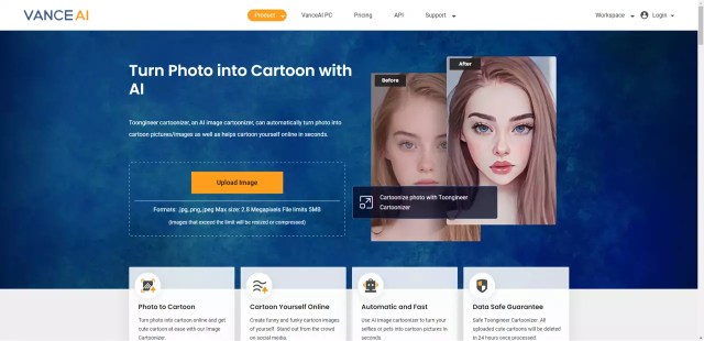 4 AI Cartoonizer 사이트, AI 만화(AI 카툰) 그리기 : AI 프로필, 스노우 대신 써보자! - 벨류드림