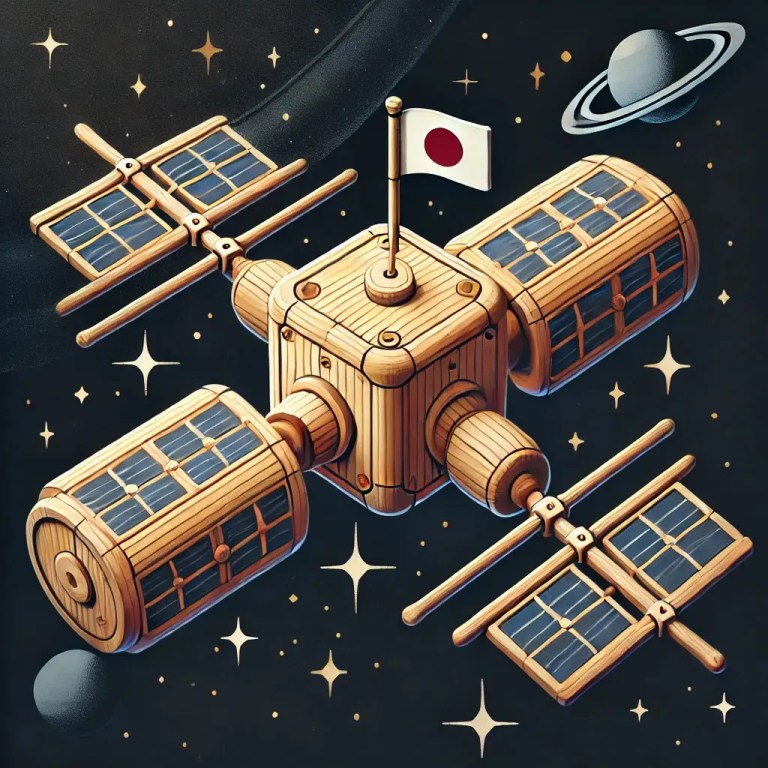 Holz-Hammer Lignosat: Japans Weltraumtraum ..aus Holz 1 image 5