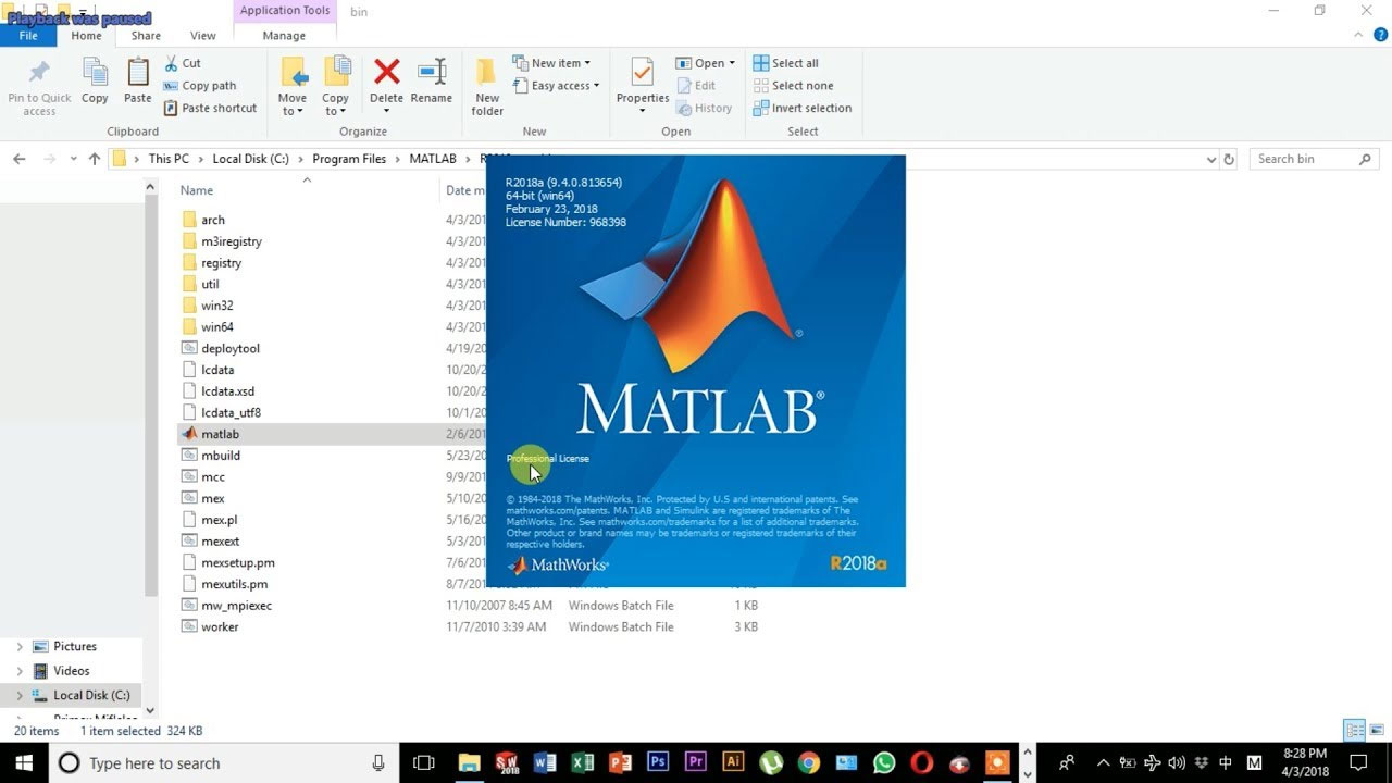 Canada Matlab 2018