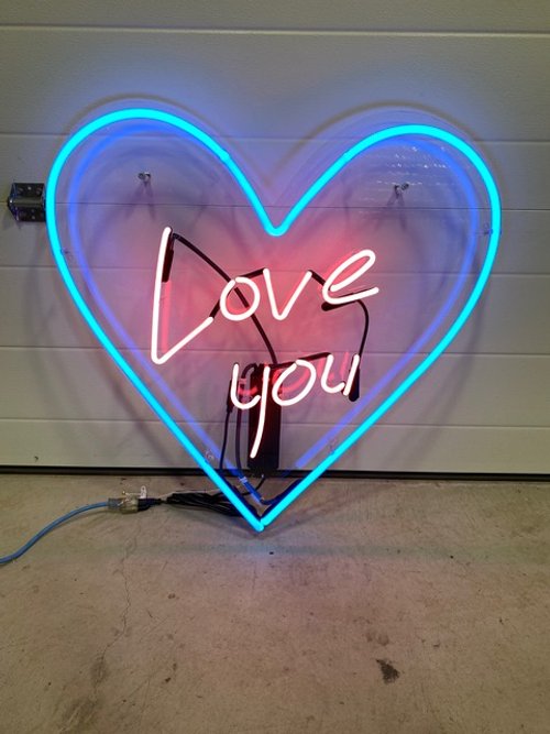 Love you heart Neon Sign