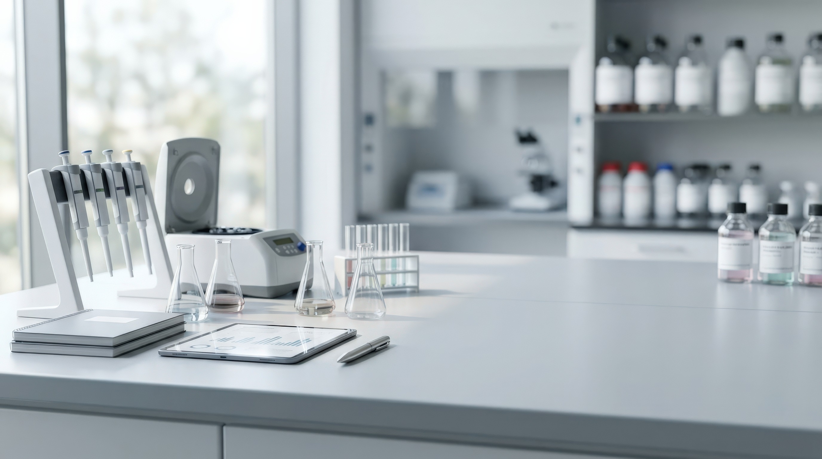 A clean aesthetics laboratory workspace.