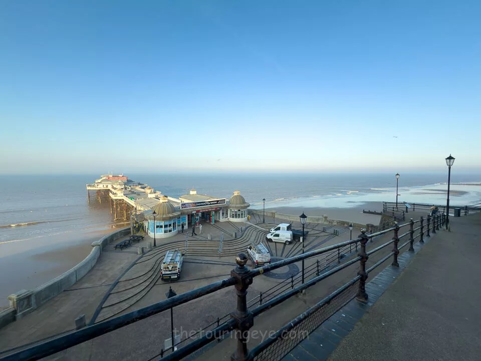 Cromer pier taken from the pedestrian zone above