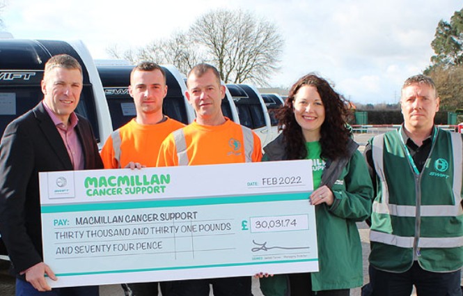 Swift donates to Macmillan