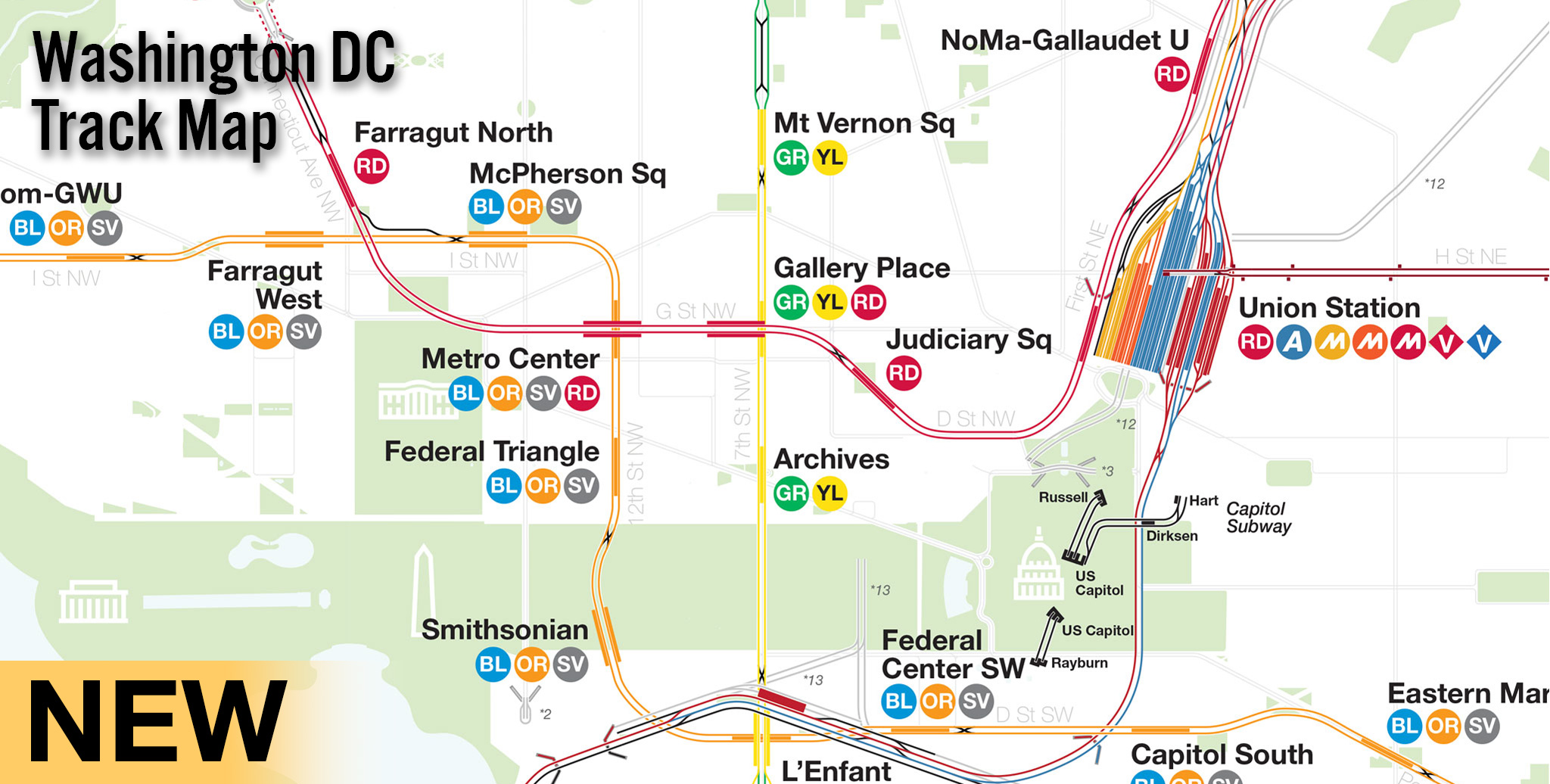 Washington Dc Metro Map Subway Ad Long 