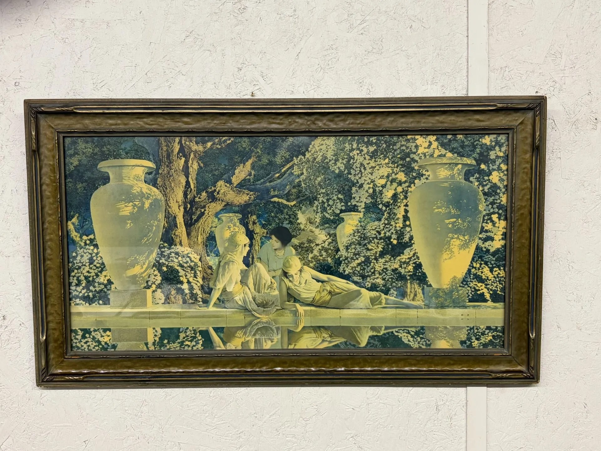Lot 81:  Maxfield Parrish Framed Print “ Garden of Allah” circa 1919.