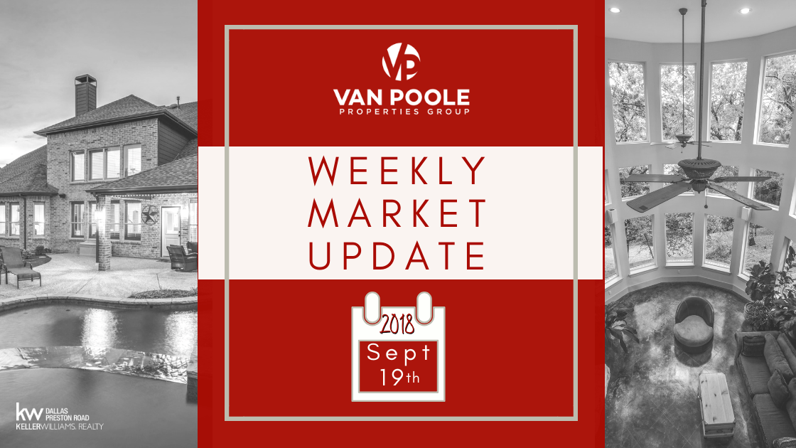 Weekly Market Update – September 19, 2018 – Dallas-Ft. Worth Real Estate