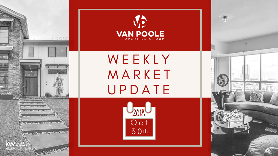 Weekly Market Update – Oct 30, 2018 – Dallas-Ft. Worth Real Estate